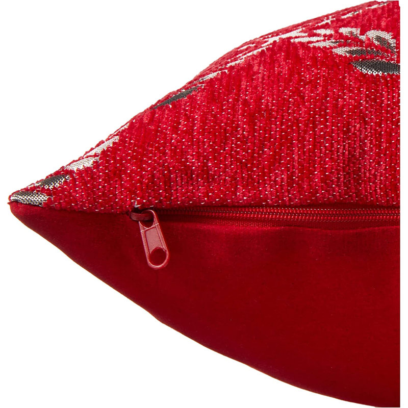 Pacifica Diamonds Pattern Throw Pillow, Burgundy
