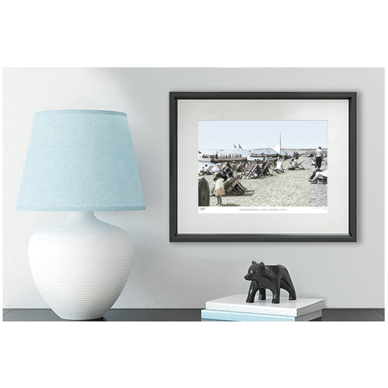 Shoeburyness, West Beach C1955 by Francis Frith - Single Picture Frame Print, 28cm H x 36cm W x 2.3cm D