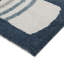 Tapis géométrique bleu tissé à la machine 7 pi 10 po x 10 pi Babara