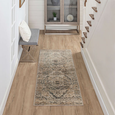 Tapis gris 2 pi 7 po x 7 pi 3 po Karastan Rugs