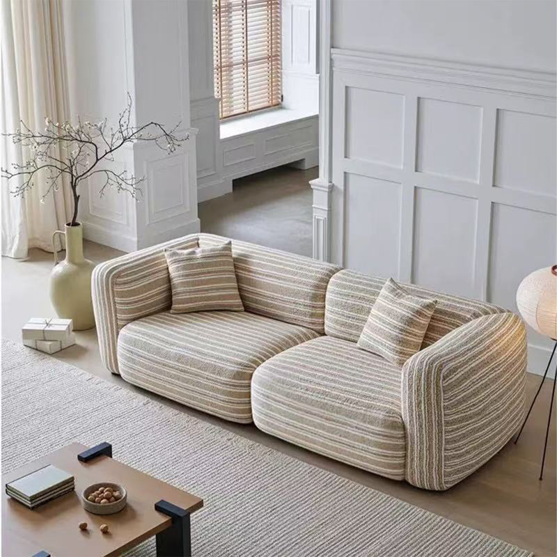 Canapé modulaire en coton et lin, H 26,57 po x l 1023,6 po x P 42,52 po, 3