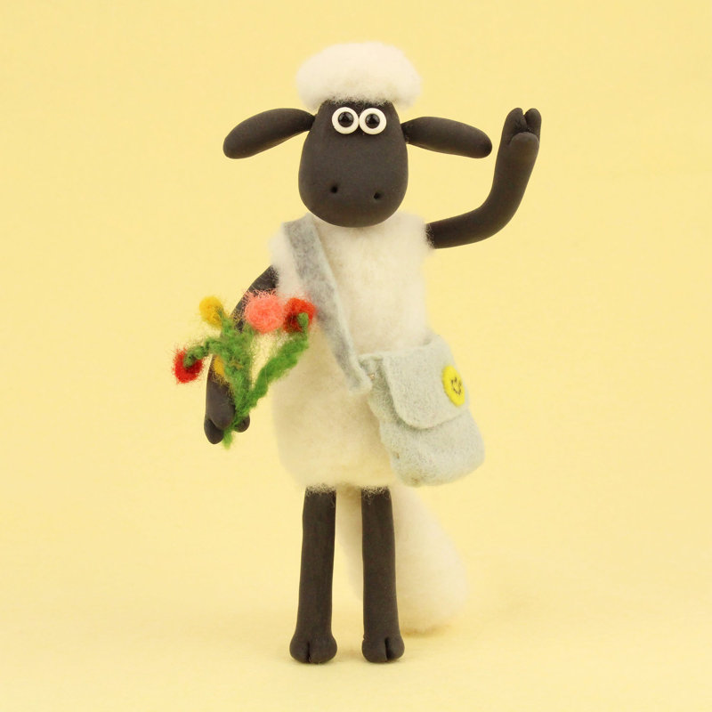 Trousse de feutrage - Aardman Shaun the Sheep - sur deux pieds