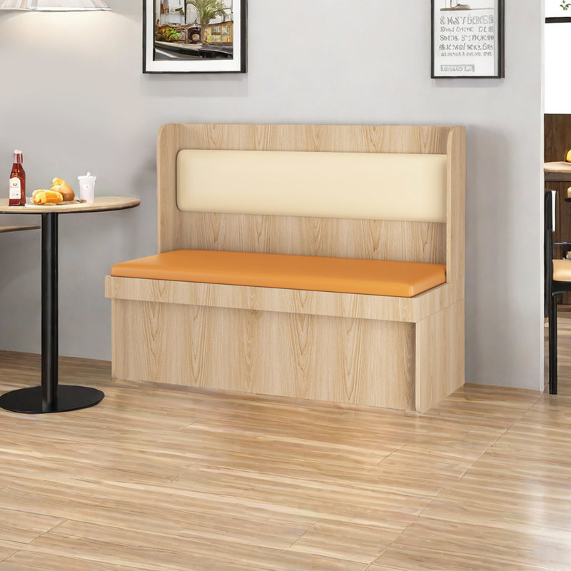 Banc rembourré en similicuir Fashion Light Luxury