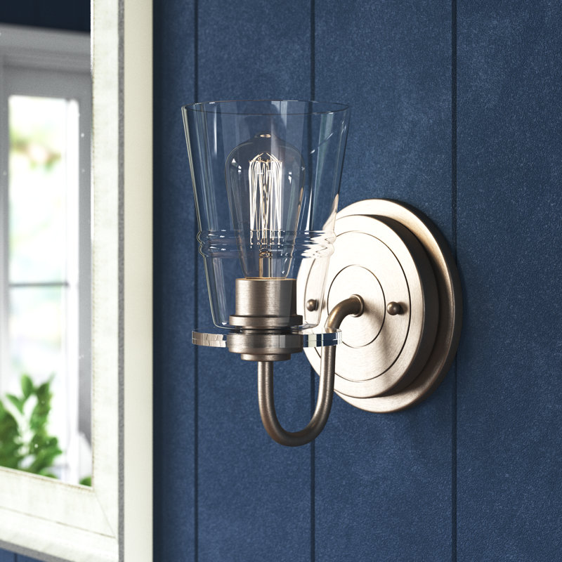 Hayman Dimmable Bath Sconce, Incandescent, Satin nickel