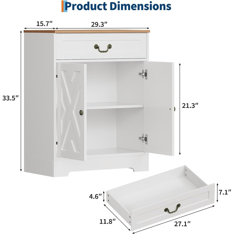 74.42 cm W Sideboard