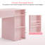 Bureau de maquillage Arbadella, table de manucure rectangulaire avec armoire-1888140675