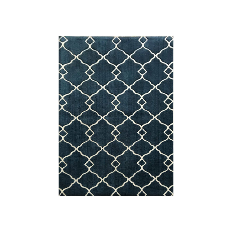 Tapis bleu marine Balwant, Rectangle 5 pi 3 po x 7 pi 2 po