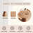 Wooden circular dining table-817645412