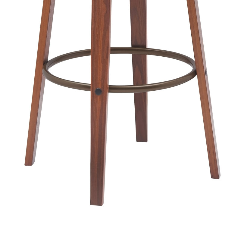 Tabouret de bar pivotant en noyer gris de 30,5 po Gatopa, Gris, Gris