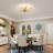 Jamei 5 - Light 31.5" Dimmable Crystal Semi Flush Mount-1481059383
