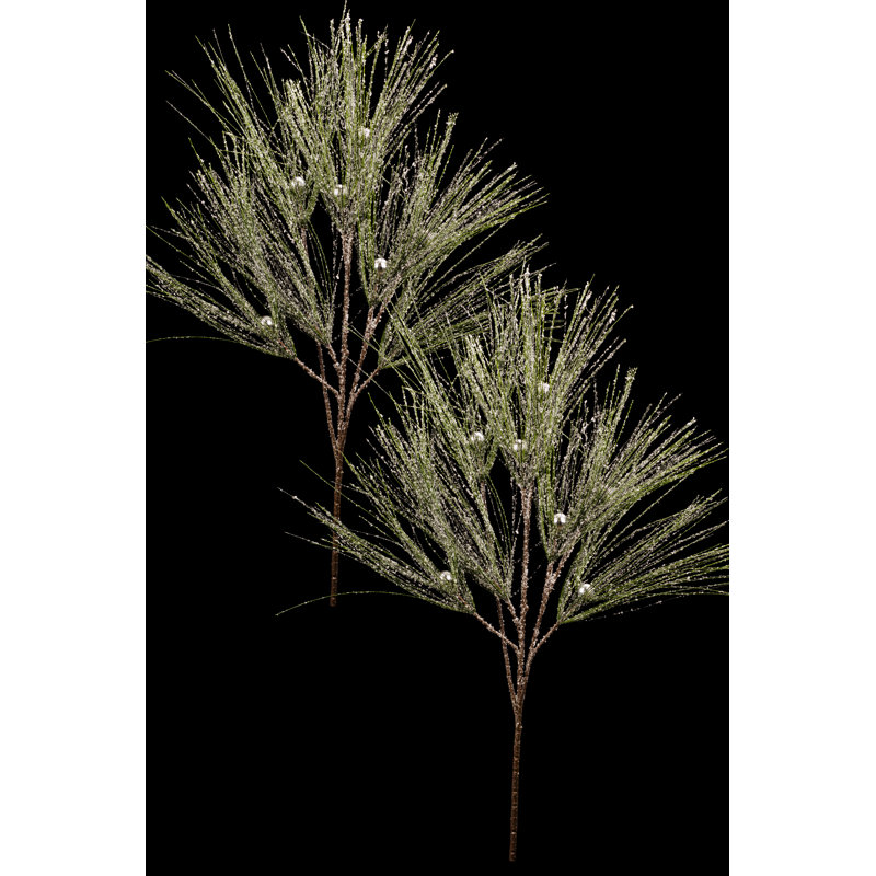 Pine Spray Pick, Silver