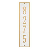 Delaware Personalized Vertical 4-Line Wall Address Plaque