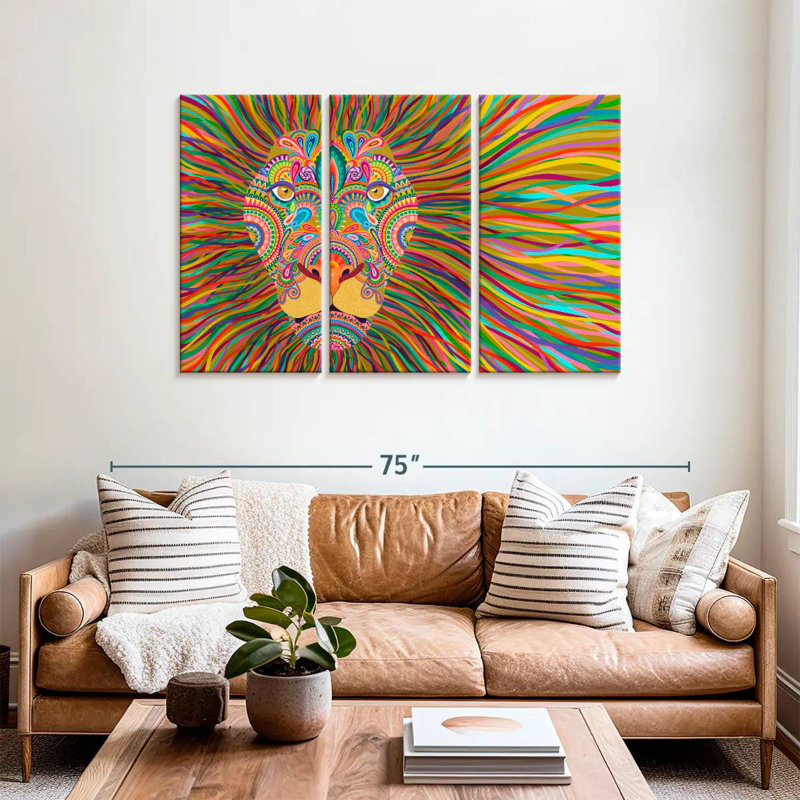 Brampt The King Lion, 36" H x 57" W