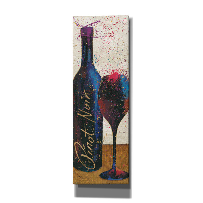 Toile épique Graffiti «Wine Splash Light 4» par Wellington Studio, 20 po x 60 po, H 36 po x l 12 po x P 0,75 po
