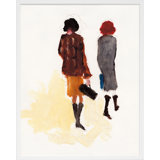 The Shoppers Painting by Simon Schneiderman