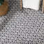 Tapis bleu en coton tissé à la main Bare-2125799425