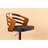 Adjustable Swivel Bar Stool With Wood Back
