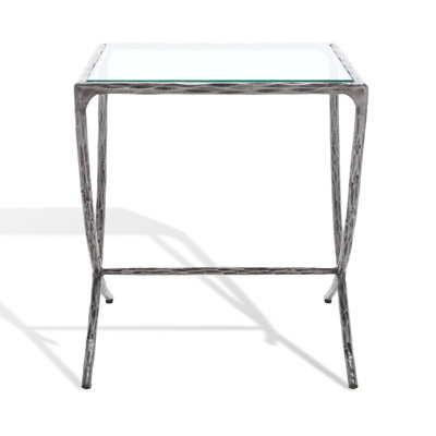 Evelynn Glass End Table