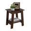 Table de bout Farmhouse avec tablette de rangement, table d'appoint étroite pour le salon-849460384