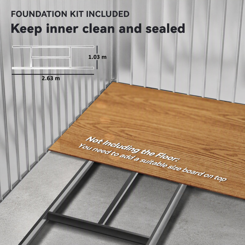 Remise de rangement durable en brun avec intérieur spacieux et conception résistante aux intempéries pour la cour et le patio