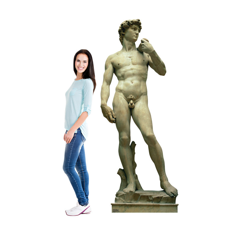 Accroche en carton statue de david Italy