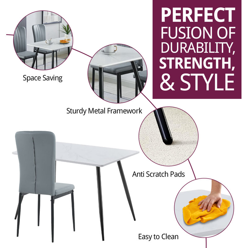 Aadaya 4 - Person Dining Set