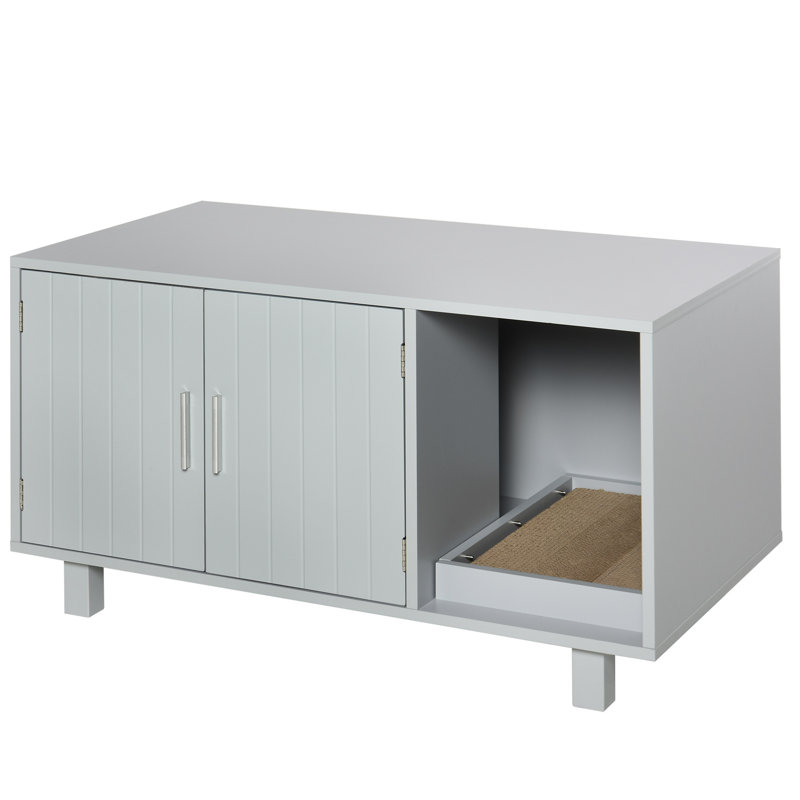 Mata Litter Box Enclosure, Grey