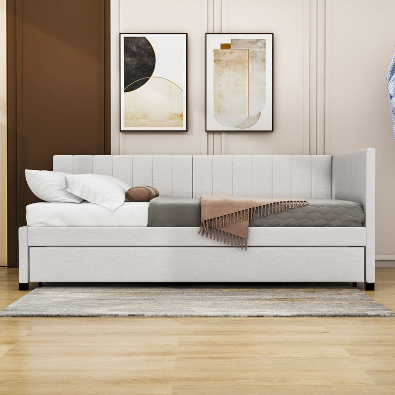 Liddington Upholstered Daybed, Twin, Beige