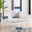 Fauteuil de patio extérieur en aluminium Harmony Sunbrella par Modway-606082916