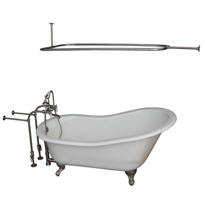 Baignoire de trempage à pattes 61" x 31" moulée en fonte Griffin