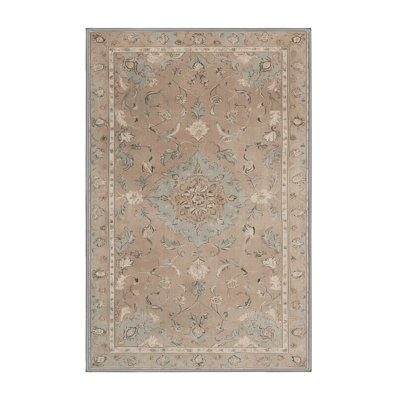 Machine Washable Tabriz Gray Area Rug
