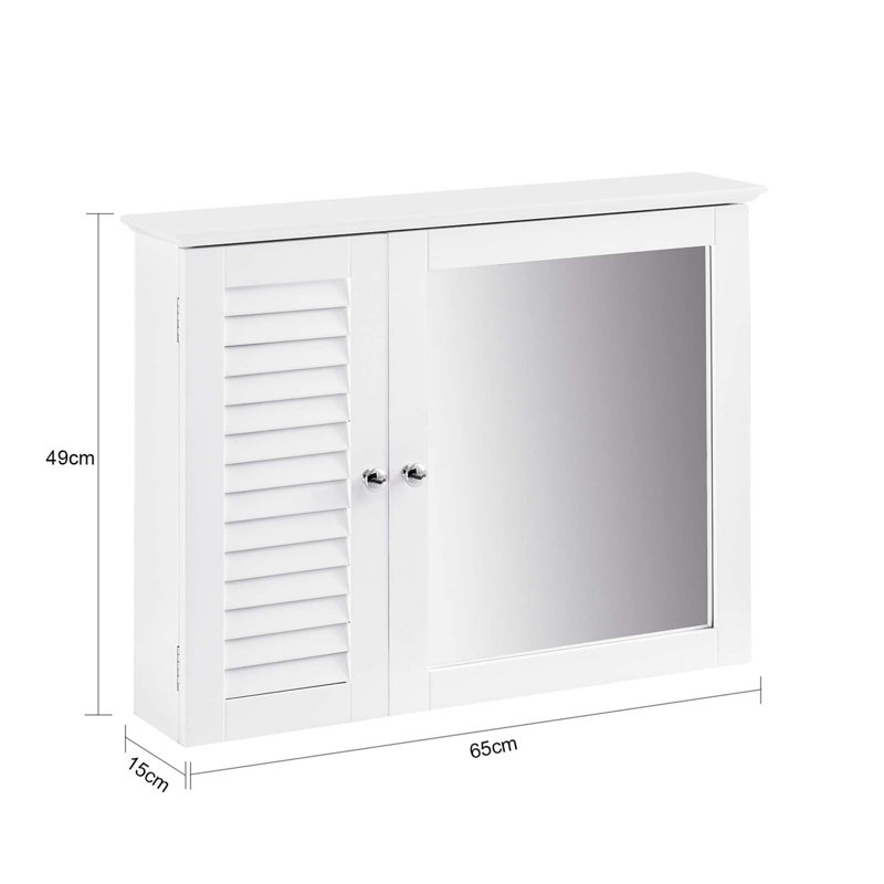 Aaleeyah Wall Mounted Required Bathroom Cabinet, White