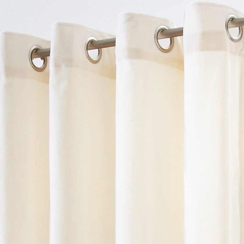 Velvet Room Darkening Curtain, Cream, 144 W x 228 D cm