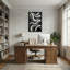Motif abstrait ondulé abstrait noir et blanc-603447201
