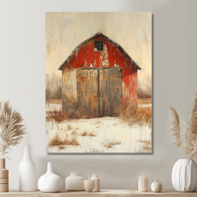 Rouge, gris et gris bois d'automne