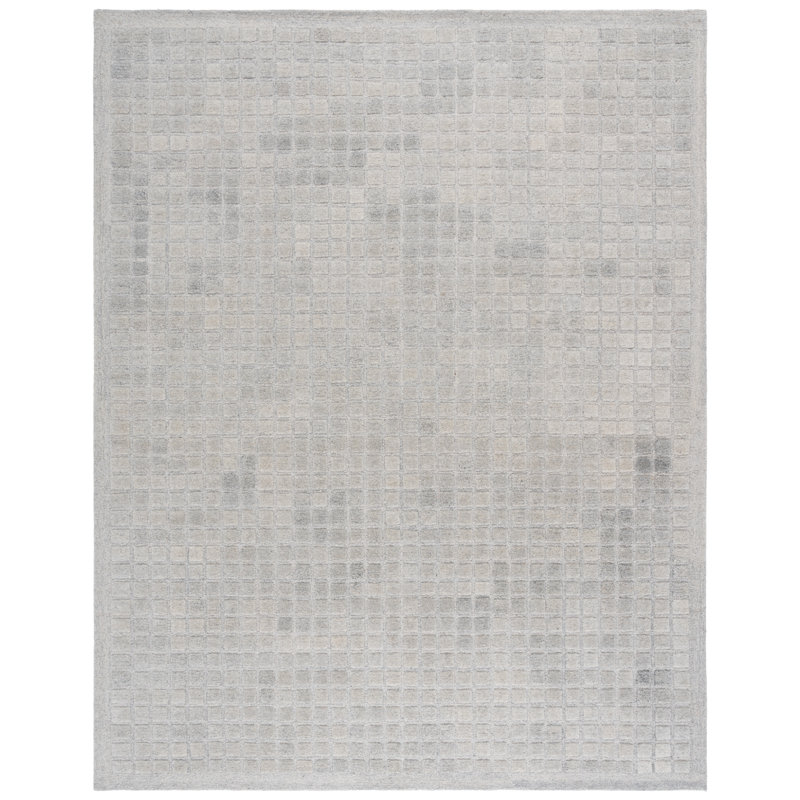 Ebony 375 Area Rug In Grey, Rectangle 8' x 10'