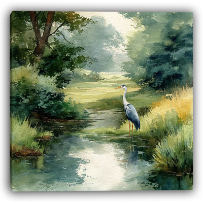 Creekside Morning II — Wrapped Canvas Wall Art, 20x20