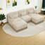 Canapés modulaires à assise profonde, style pompon chenille moderne pour la maison