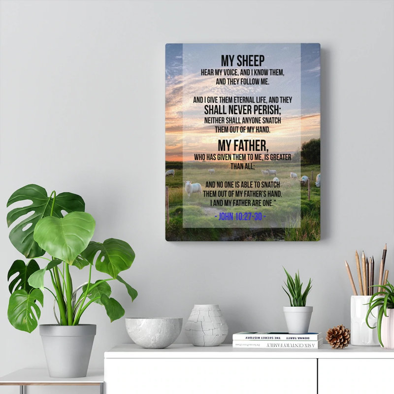 «I andMy Father», art textuel sur toile tendue, H 16 po x l 12 po x P 1,25 po