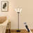 Okeema 69.3" Modern Black Dimmable LED Tree Floor Lamp with Remote Control