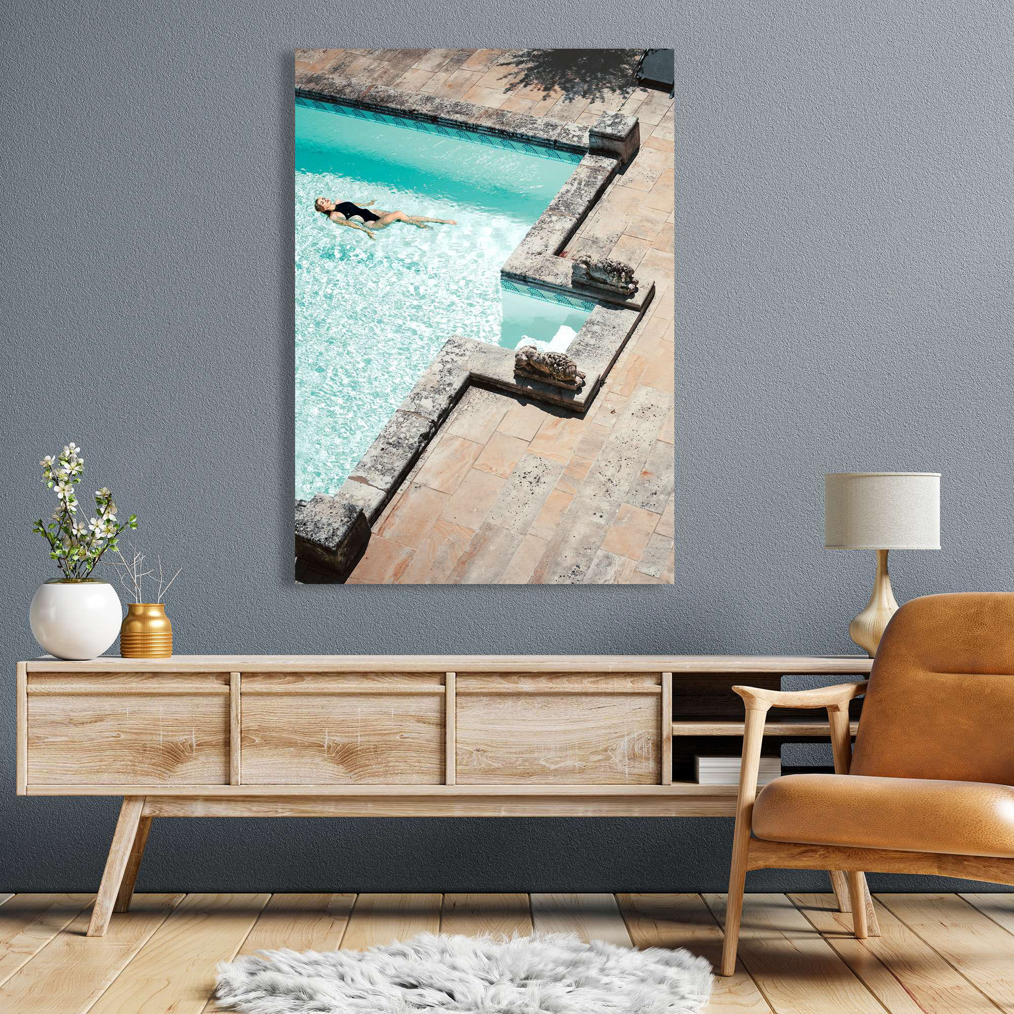 Pool Canvas Brayden Studio The Swimming Pool IV - Wrapped Canvas Art Prints ...