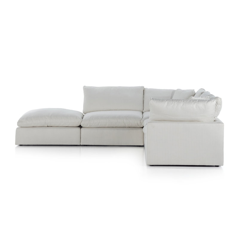 Stevie Modular Chaise Sectional, Anders Ivory Polyester