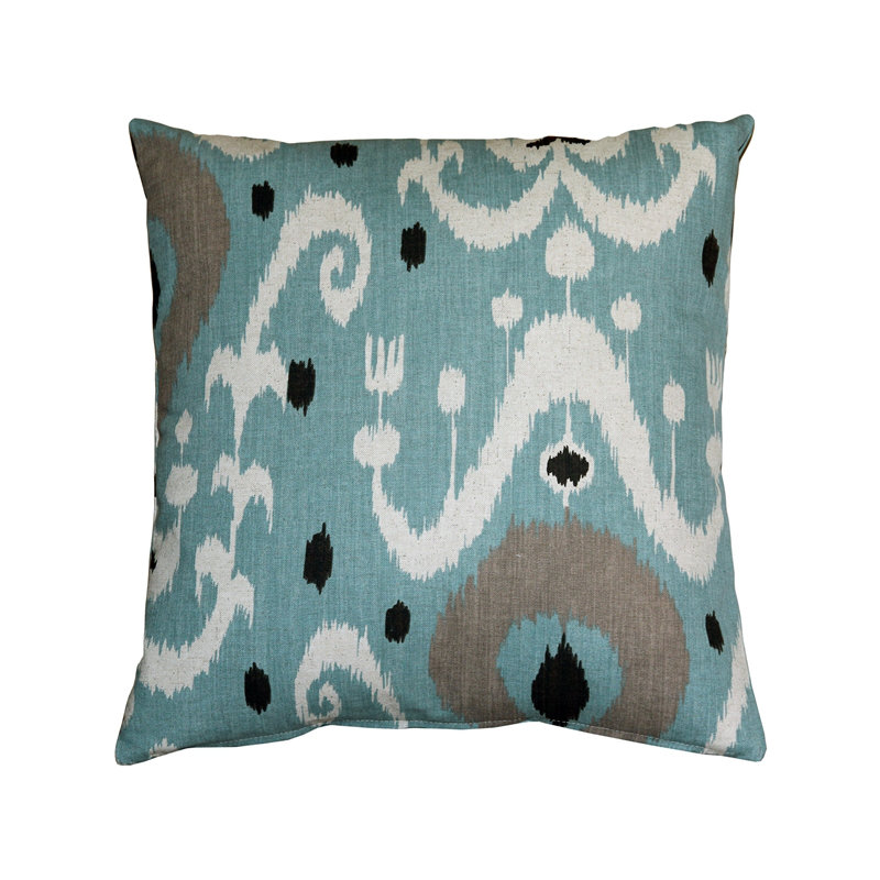 Coussin Indah Ikat, Bleu