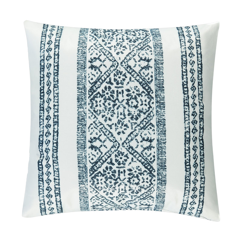 Housse de coussin Mahara, Marine, 24 po x 24 po