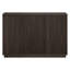 48" Fluted Buffet Table with Adjustable Shelves & Cable Management — Alder Brown Transitional Sideboard for Dining Room | Alston-1574446859