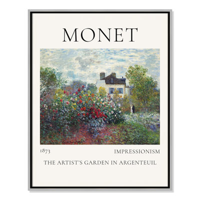 Artists Garden in Argenteuil Print by Claude Monet