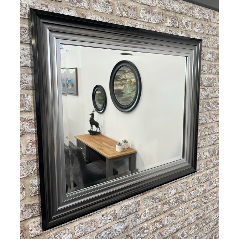 Fredric Rectangle Mirror, 76cm H x 65.8cm W x 3.5cm D, Rectangle