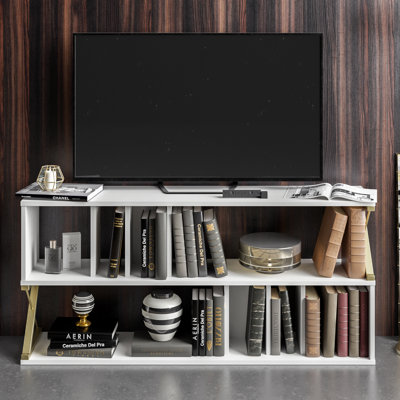 Meuble télé 55 po pour téléviseur de 65 po ou moins Albeiro