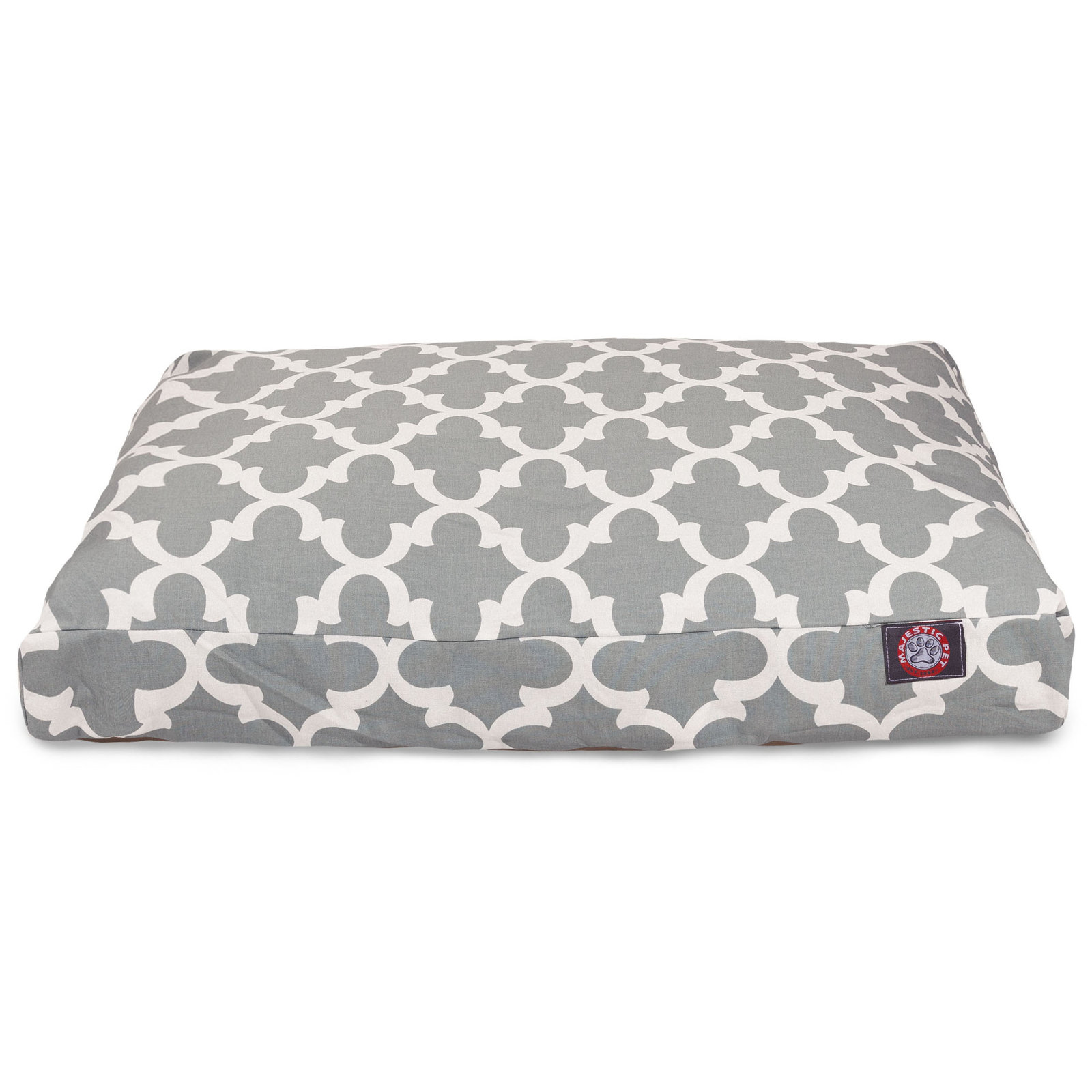 Trellis Geometric Pillow, Large (36" W x 44" D x 5" H), Gray