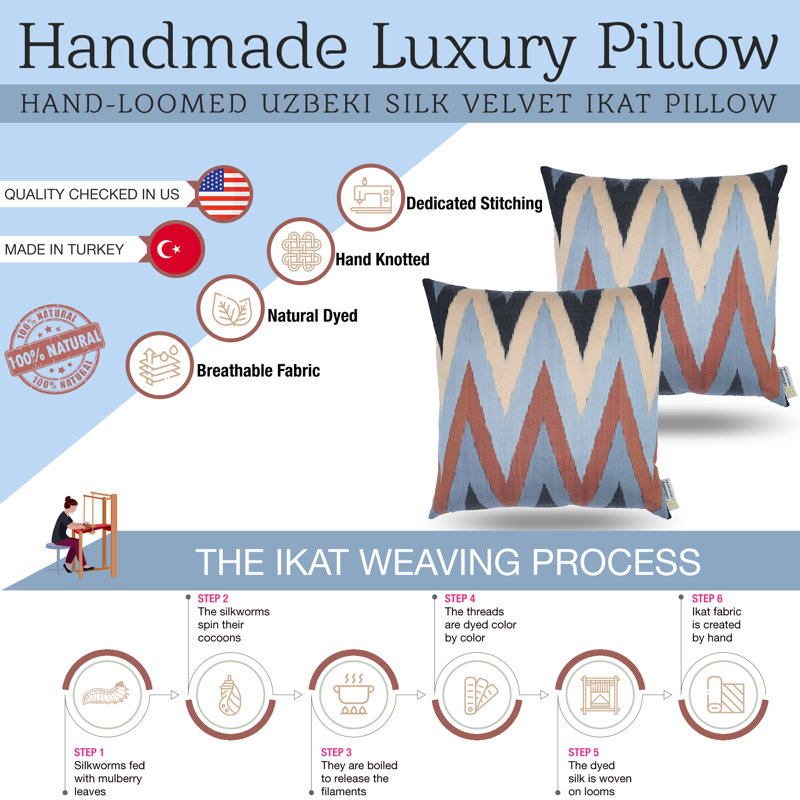 Silk Square Pillow Cover & Insert